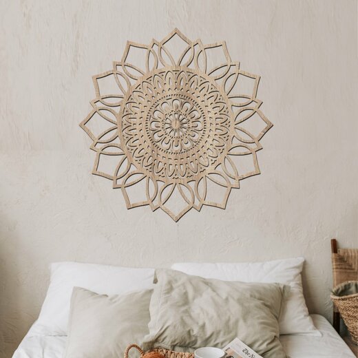 Mandala Štěstí  dekor světlý dub