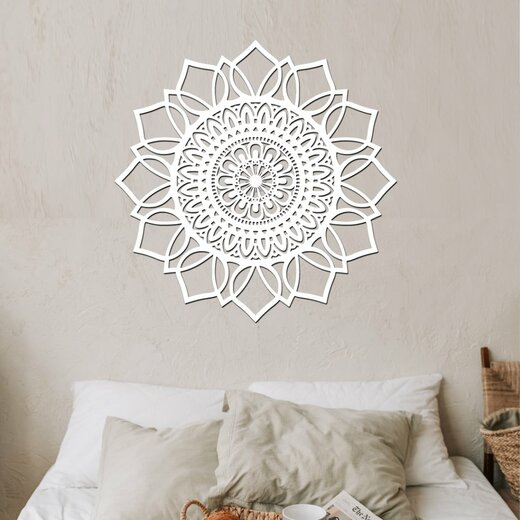 Mandala Štěstí  dekor bílá
