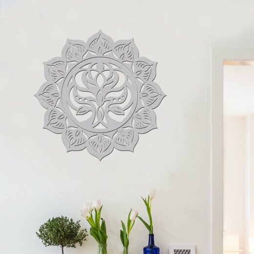 Mandala Harmonie - dekor šedá