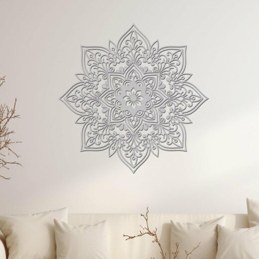 Mandala PŘÁTELSTVÍ  dekor šedá