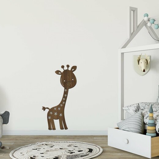 Dekorace Žirafa - dekor ořech