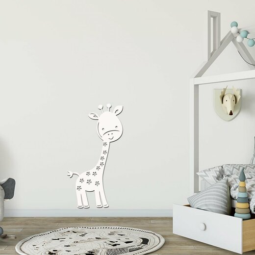 Dekorace Žirafa - dekor bílá
