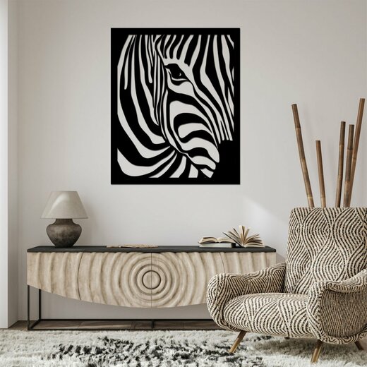 Dekorace Zebra - dekor černá
