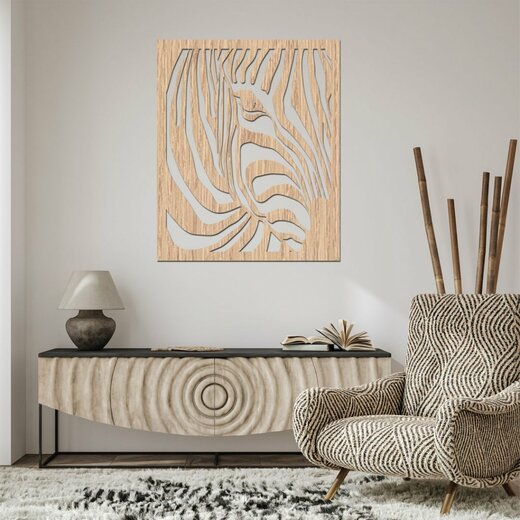 Dekorace Zebra - dekor horský dub