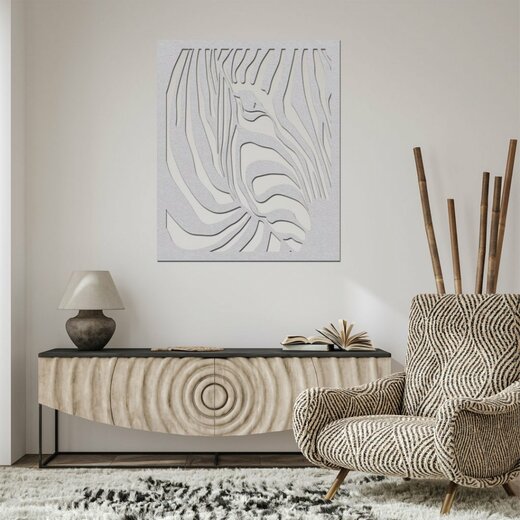 Dekorace Zebra - dekor šedá