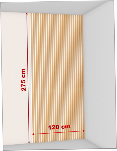 Akustické panely š. 120 cm na bílé desce HDF.png