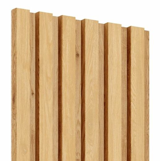 Akustické panely - lamely na dubové desce HDF