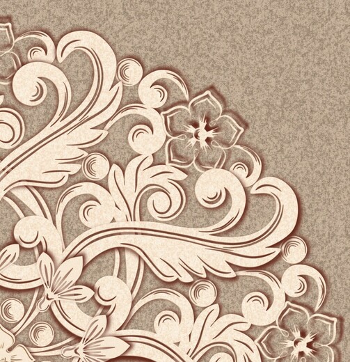 Mandala Chic Hazelnut pozadí Mokka detail.jpg