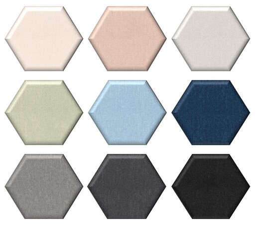 Čalouněný panel hexagon Mykonos