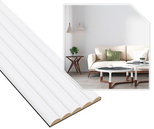 Panely s půlkulatými lamelami